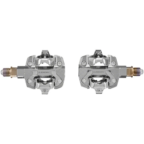 X-TRACK Dual Power Pedals - Dual Sided Clipless, Chromoly,  9/16", Silver