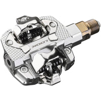 X-TRACK Dual Power Pedals - Dual Sided Clipless, Chromoly,  9/16", Silver
