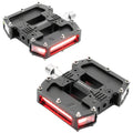 Arclight Pro Flat Pedals - Aluminum, 9/16", Black, w/Lights