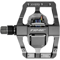 XYSTO Pedals - Dual Sided Clipless, Aluminum, 9/16", Gray, C1