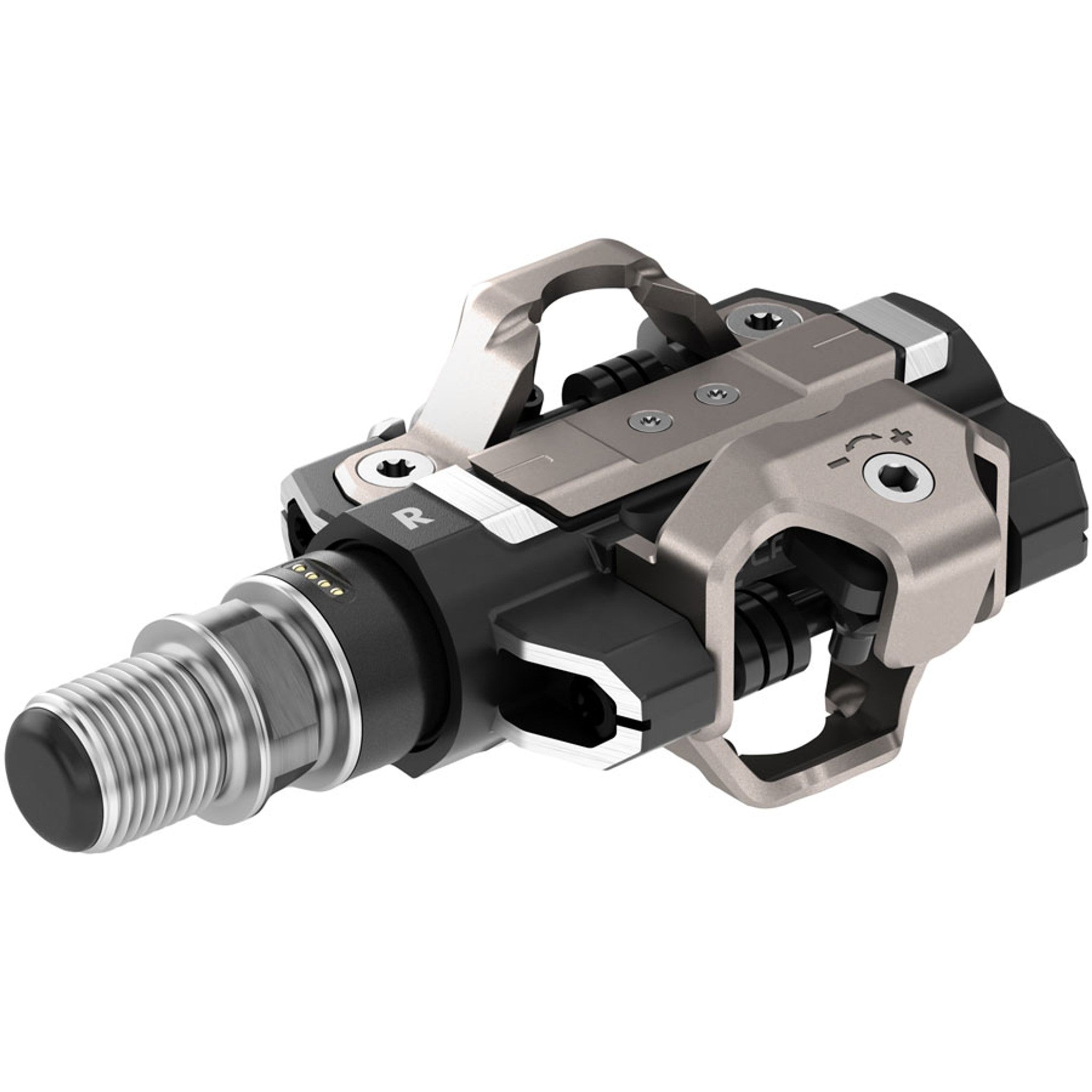 Rally RS/XC210 Power Meter Pedals Bundle - Clipless, Composite/Alloy, 9/16", Black, Pair, Dual-Sensing, Shimano SPD-SL/SPD