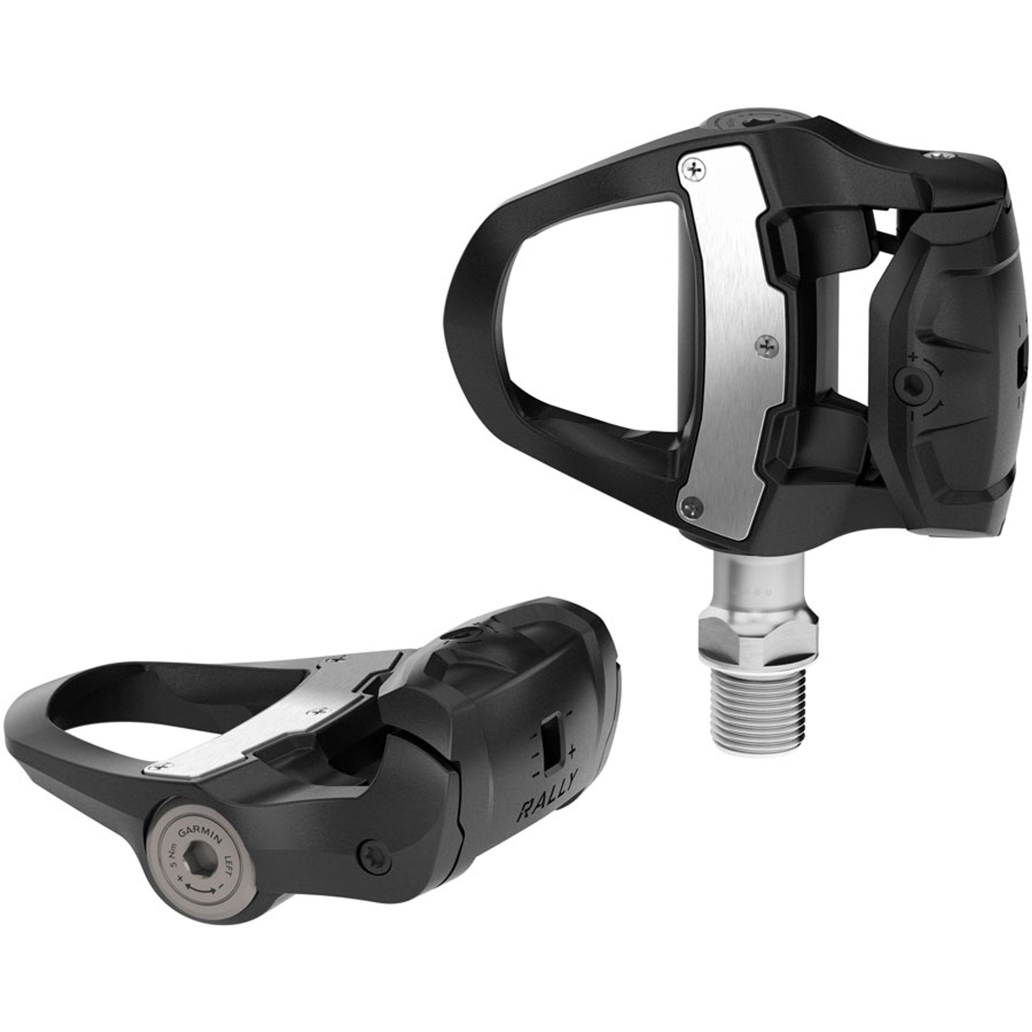 Rally RK110 Power Meter Pedals - Single Sided Clipless, Composite, 9/16", Black, Pair, Single-Sensing, LOOK KEO