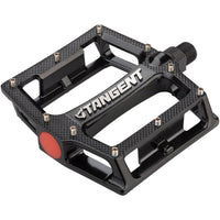 Tangent Pedals - Platform, 1 1/4", Alloy, 9/16", Black