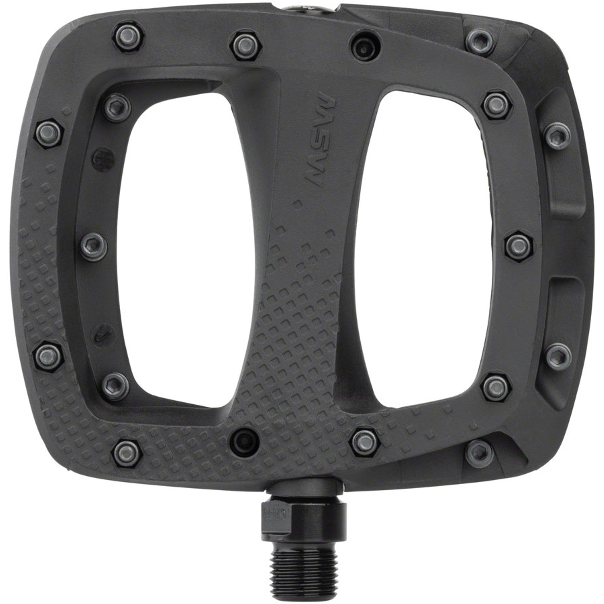 Thump Pedals with Replaceable Pins - Platform, Composite, 9/16", Black