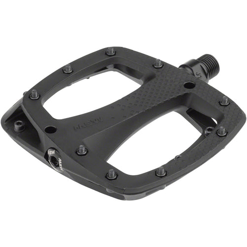 Thump Pedals with Replaceable Pins - Platform, Composite, 9/16", Black