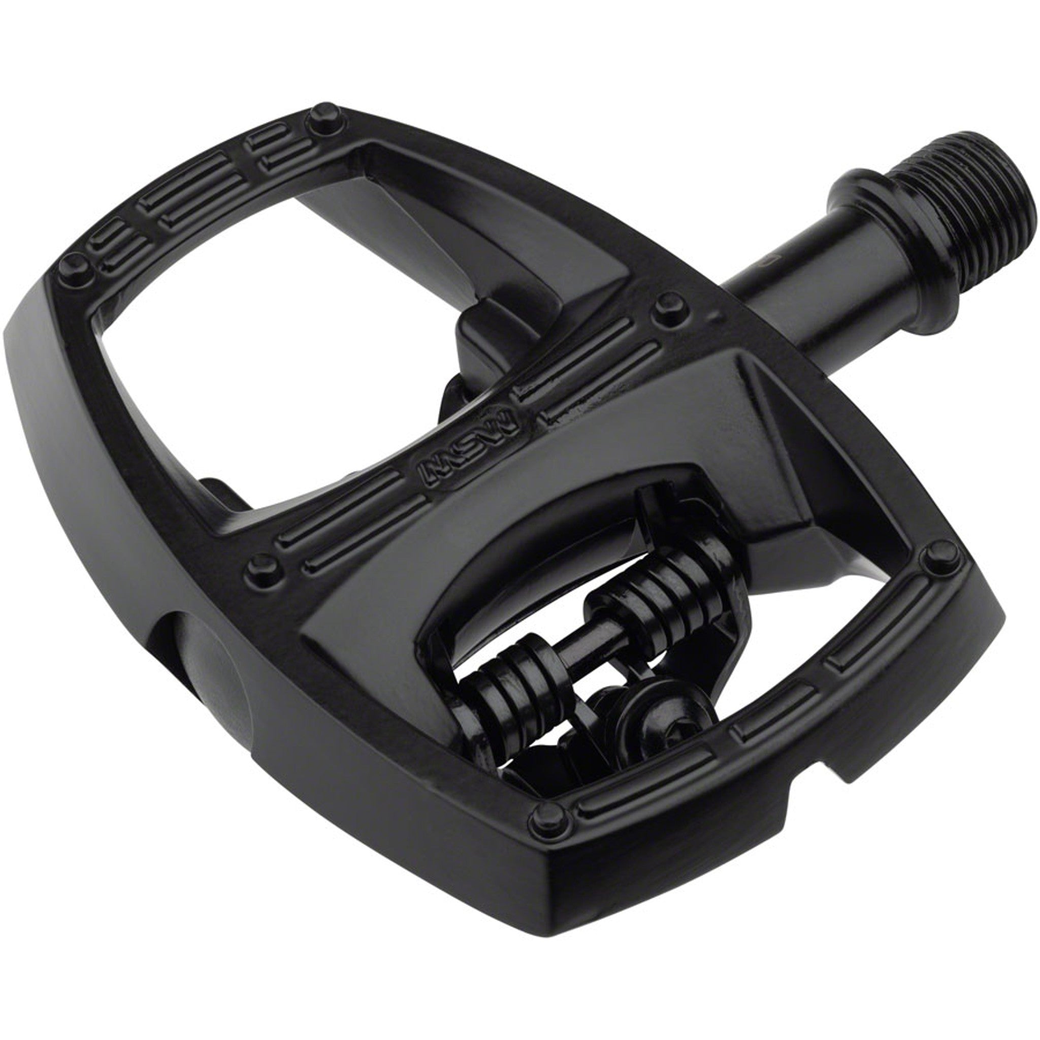 Flip I Pedals - Single Side Clipless with Platform, Aluminum, 9/16", Intense Black