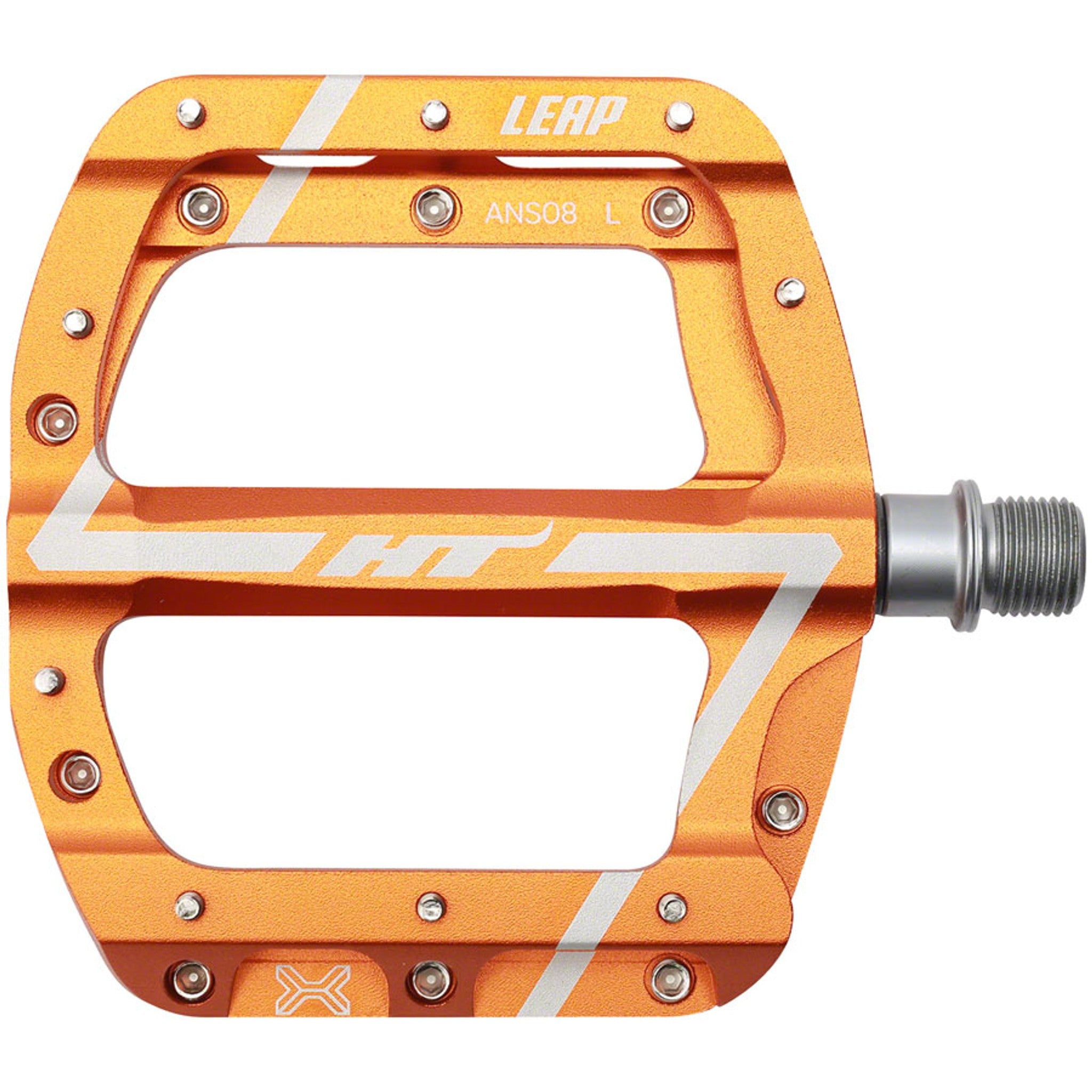 Leap ANS08 Pedals - Platform, Aluminum, 9/16", Orange