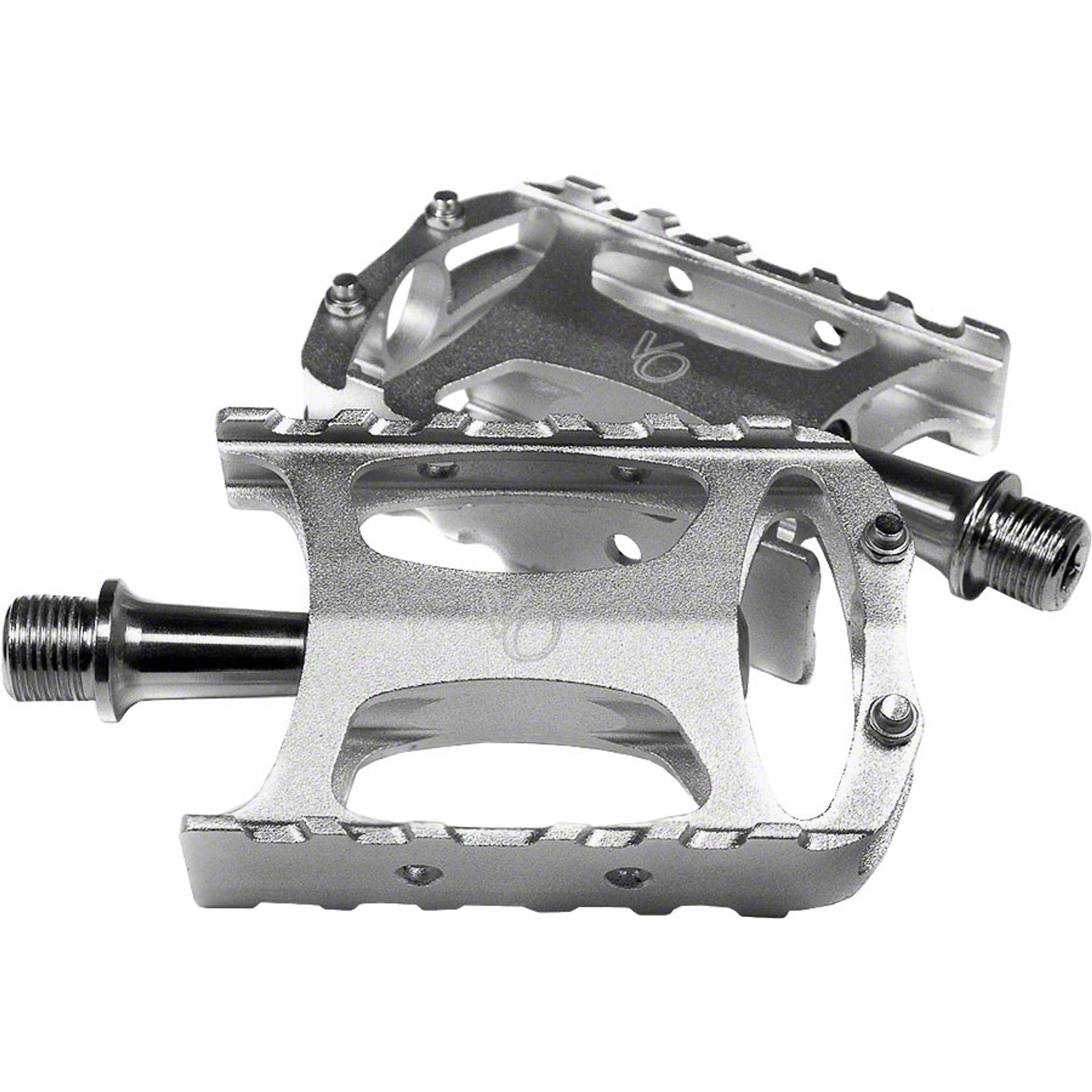Velo Orange Touring Pedals - Platform, Aluminum, 9/16", Silver