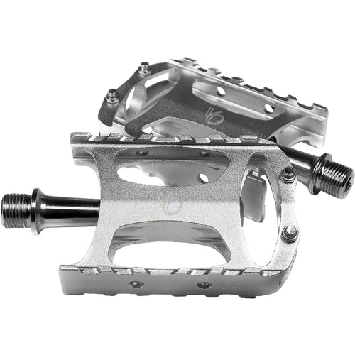 Velo Orange Touring Pedals - Platform, Aluminum, 9/16", Silver