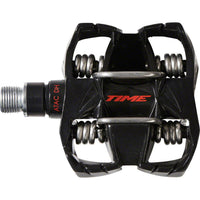Time ATAC DH 4 Pedals - Dual Sided Clipless with Platform, Aluminum, 9/16", Black/Red