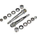 iSSi Triple Bearing Spindle Rebuild Kit: Standard Length (52.5mm), Silver