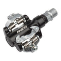 MSW MP-100 Pedals - Dual Sided Clipless, Aluminum, 9/16", Black/Silver