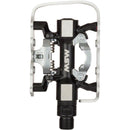 MSW CP-200 Pedals - Single Side Clipless with Platform , Aluminum , 9/16", Black/Silver