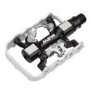 MSW CP-200 Pedals - Single Side Clipless with Platform , Aluminum , 9/16", Black/Silver