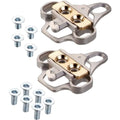 Xpedo XPR Adapter and Cleat Set for 3-hole mounting to 2-hole SPD style cleats: Shimano Compatible, Silver