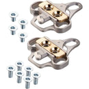 Xpedo XPR Adapter and Cleat Set for 3-hole mounting to 2-hole SPD style cleats: Shimano Compatible, Silver