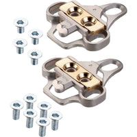 Xpedo XPR Adapter and Cleat Set for 3-hole mounting to 2-hole SPD style cleats: Shimano Compatible, Silver