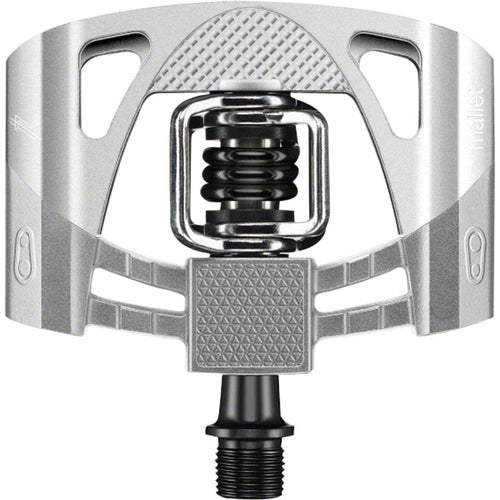 Mallet 2 Pedals - Dual Sided Clipless with Platform, Aluminum, 9/16", Raw/Silver/Black