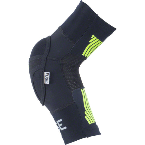 Protection Omega Elbow Pad - Black/Neon Yellow, 3X-Large, Pair