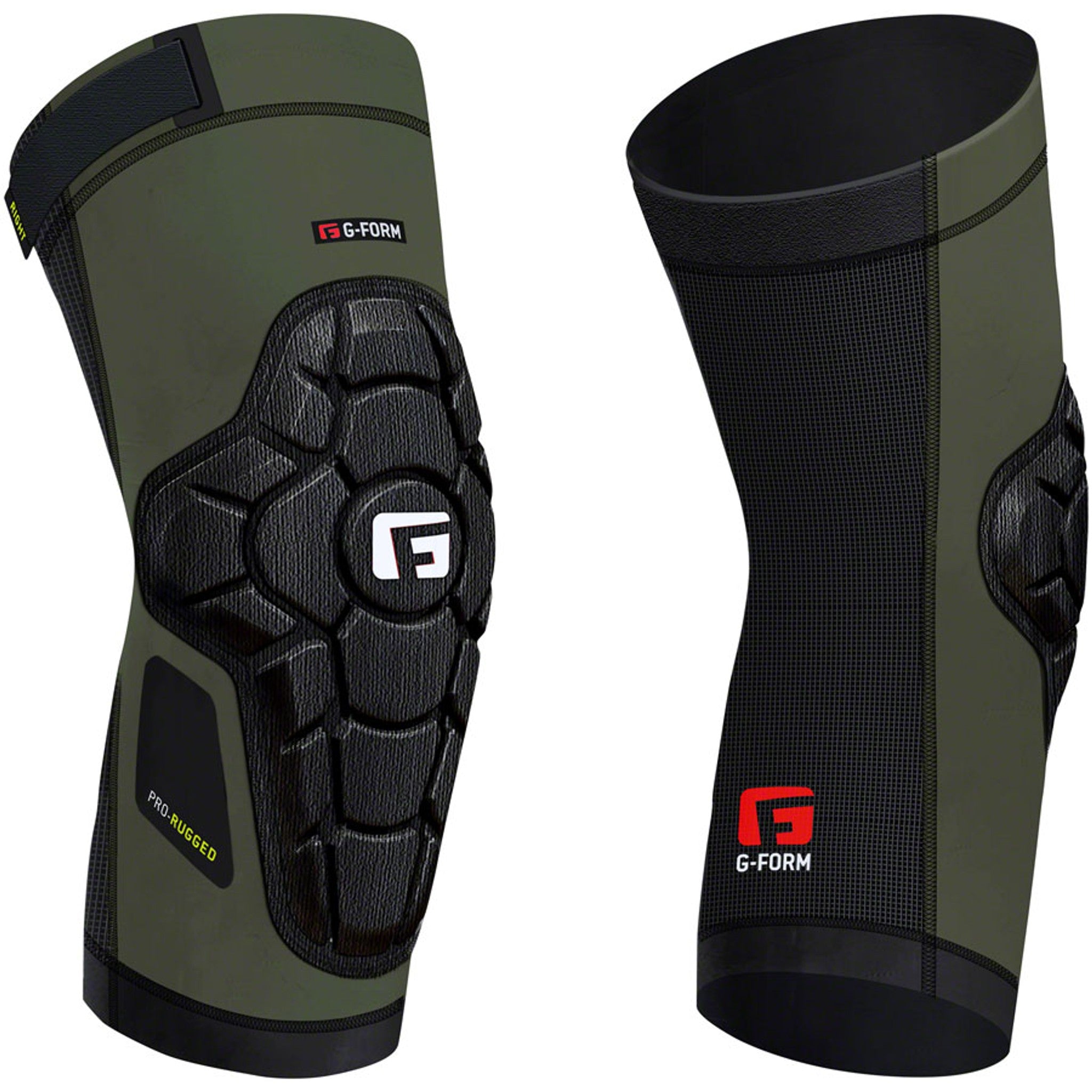 Pro Rugged Knee Guards - Army Green, X-Large