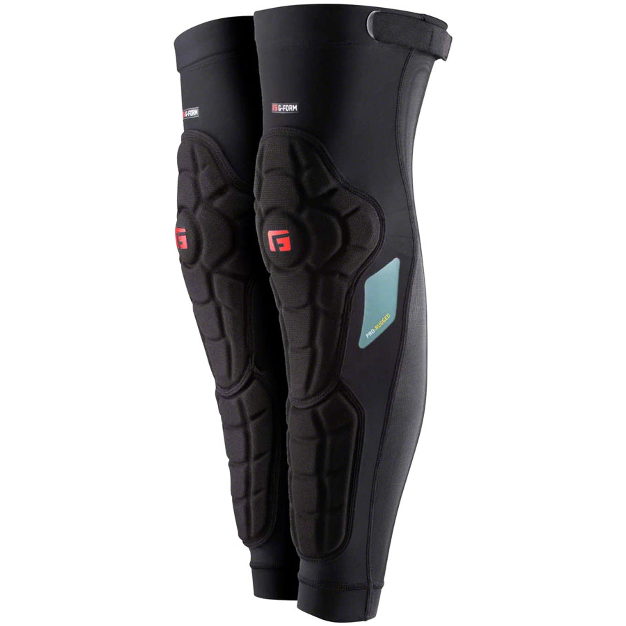 Pro Rugged Youth Knee-Shin Guards - Black, Small/Medium