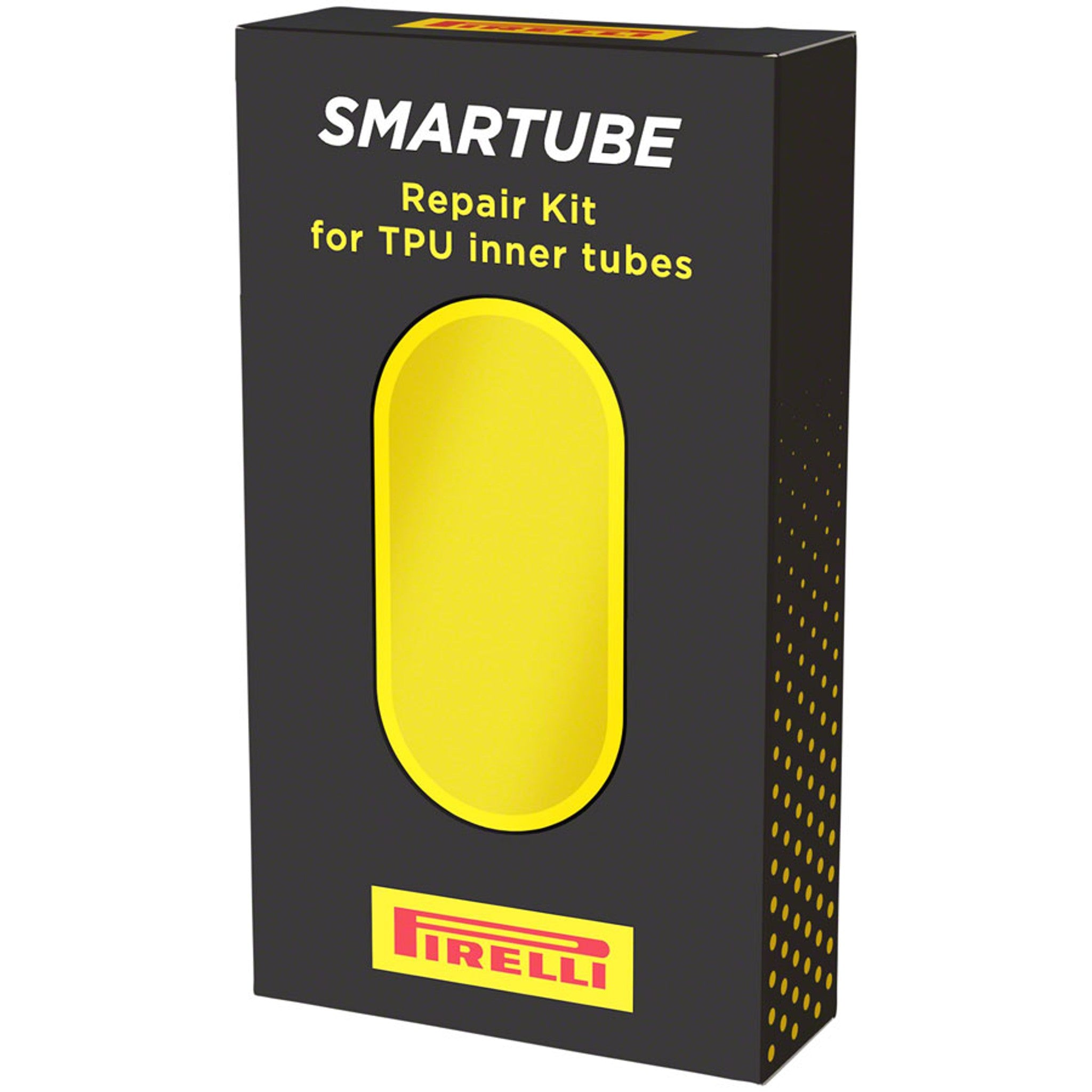 SmarTUBE Patch Kit - 10 Patches with Glue, Yellow, Black Valve