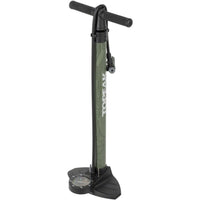 Joeblow Mountain II Floor Pump - Steel Barrel / Plastic Base, 3.5" Gauge, 60 Psi /4 Bar, Twinhead