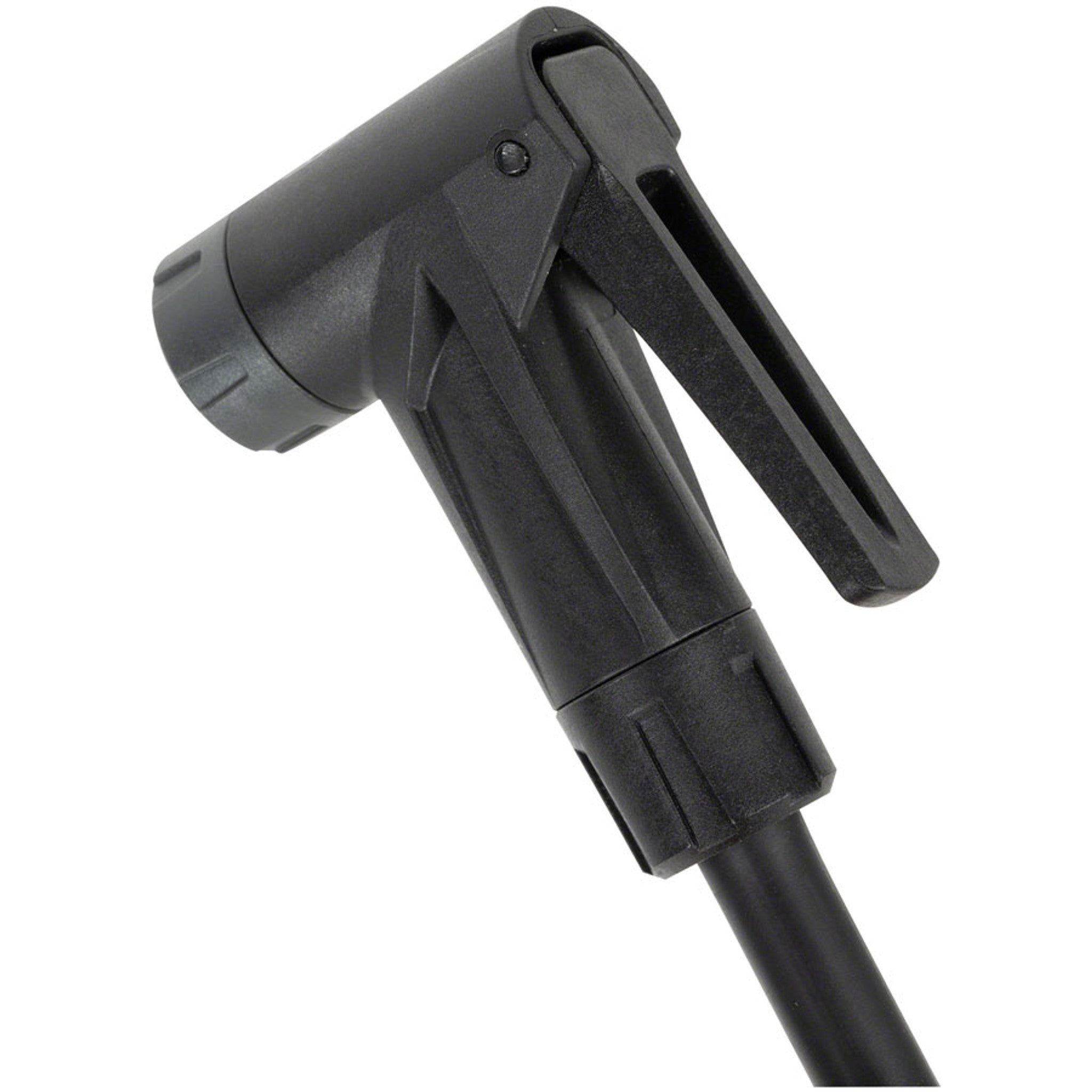 Joeblow Urban Ex Floor Pump - Steel Barrel / Plastic Base,  3.5" Base Mount Gauge, 120 Psi /8 Bar, Smarthead, Black/Sand