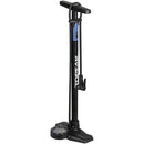 Joeblow Roadie Ex Floor Pump - Steel Barrel / Plastic Base, 3.5" Base Mount Gauge, 160 Psi /11 Bar, Smarthead, Black/Blue