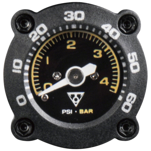 Mountain DA G Mini Pump, 60psi, With Gauge, Black