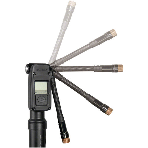 Mountain Digital Shock/Tire Mini Pump - 2Stage, 300psi, Black