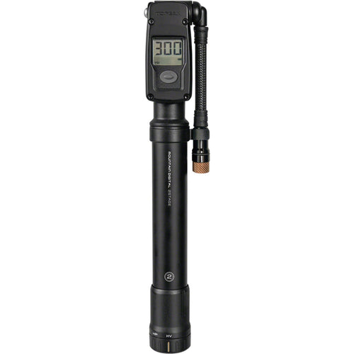 Mountain Digital Shock/Tire Mini Pump - 2Stage, 300psi, Black