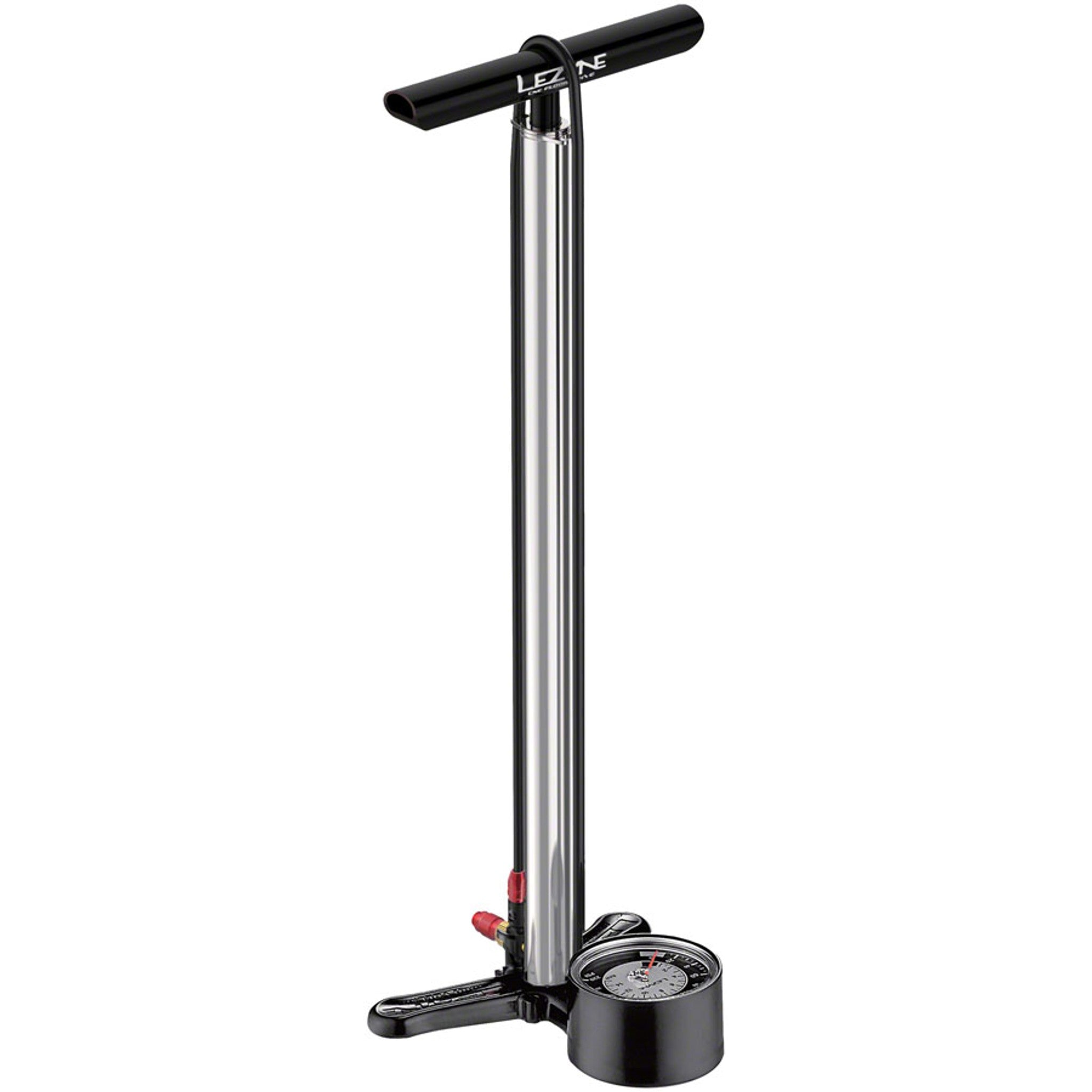 Lezyne CNC Floor Drive Pump: Silver