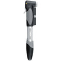 Mini Dual DXG Mini Pump- 140psi, With Gauge, Silver/Black