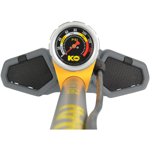 Apex HP Floor Pump - 140 Psi, Gray