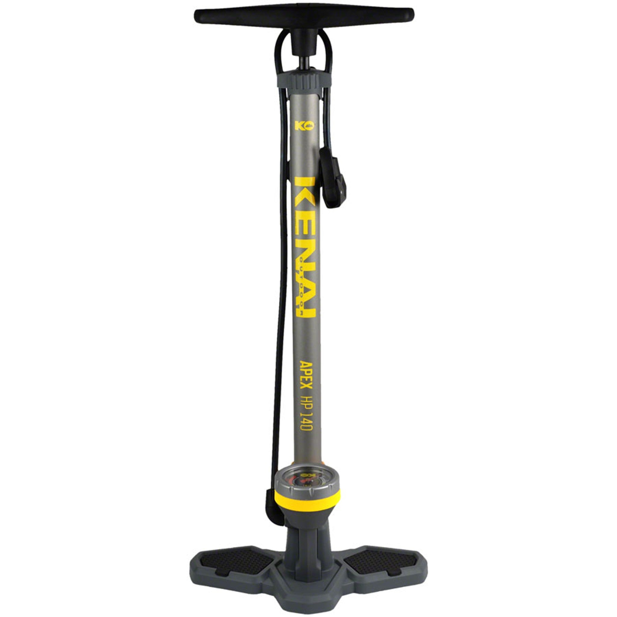 Apex HP Floor Pump - 140 Psi, Gray