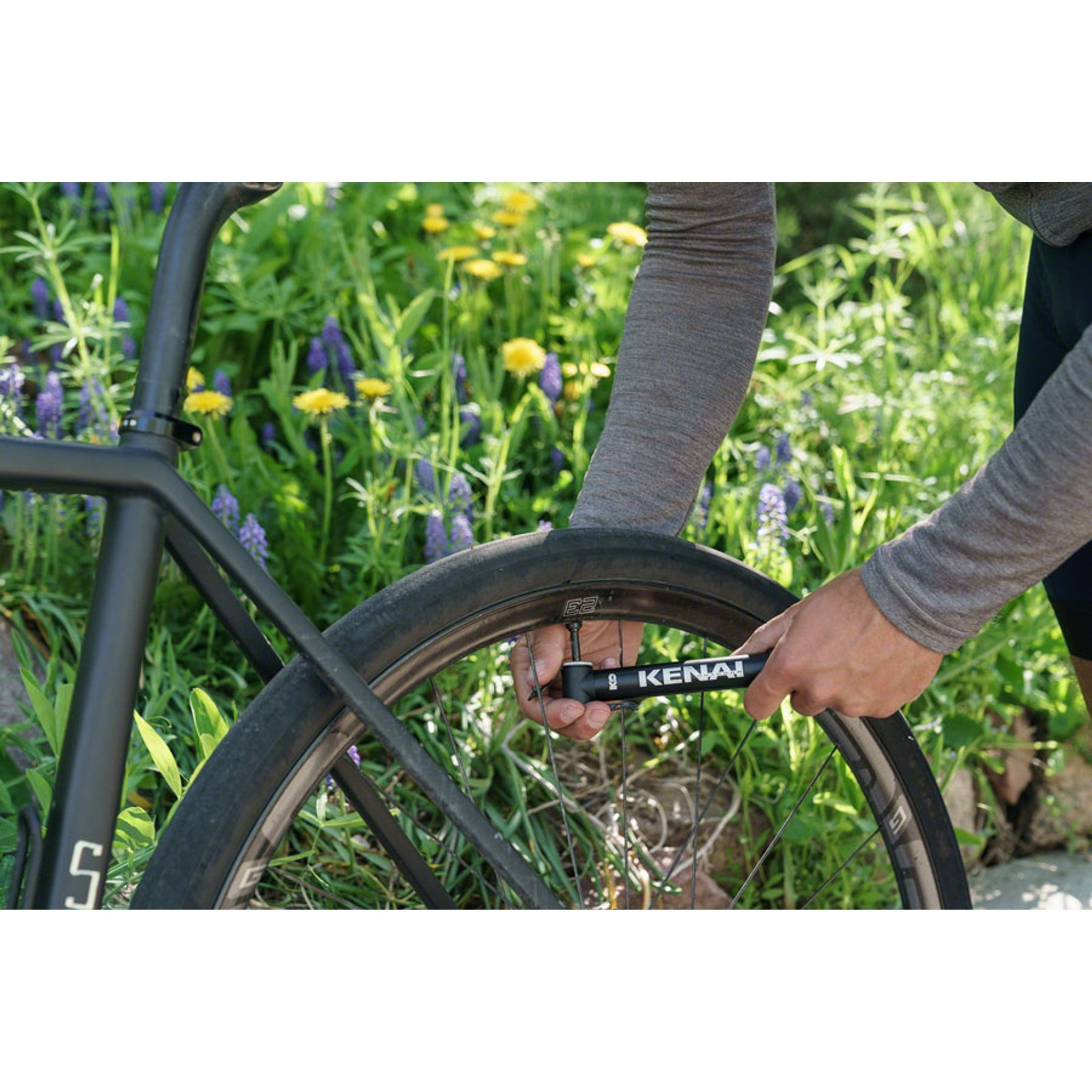 Alloy Mini Frame Pump - 80 Psi, Black