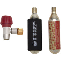 Planet Bike Red Zeppelin Inflator: Includes Two Threaded 16g Cartridges and Sleeve