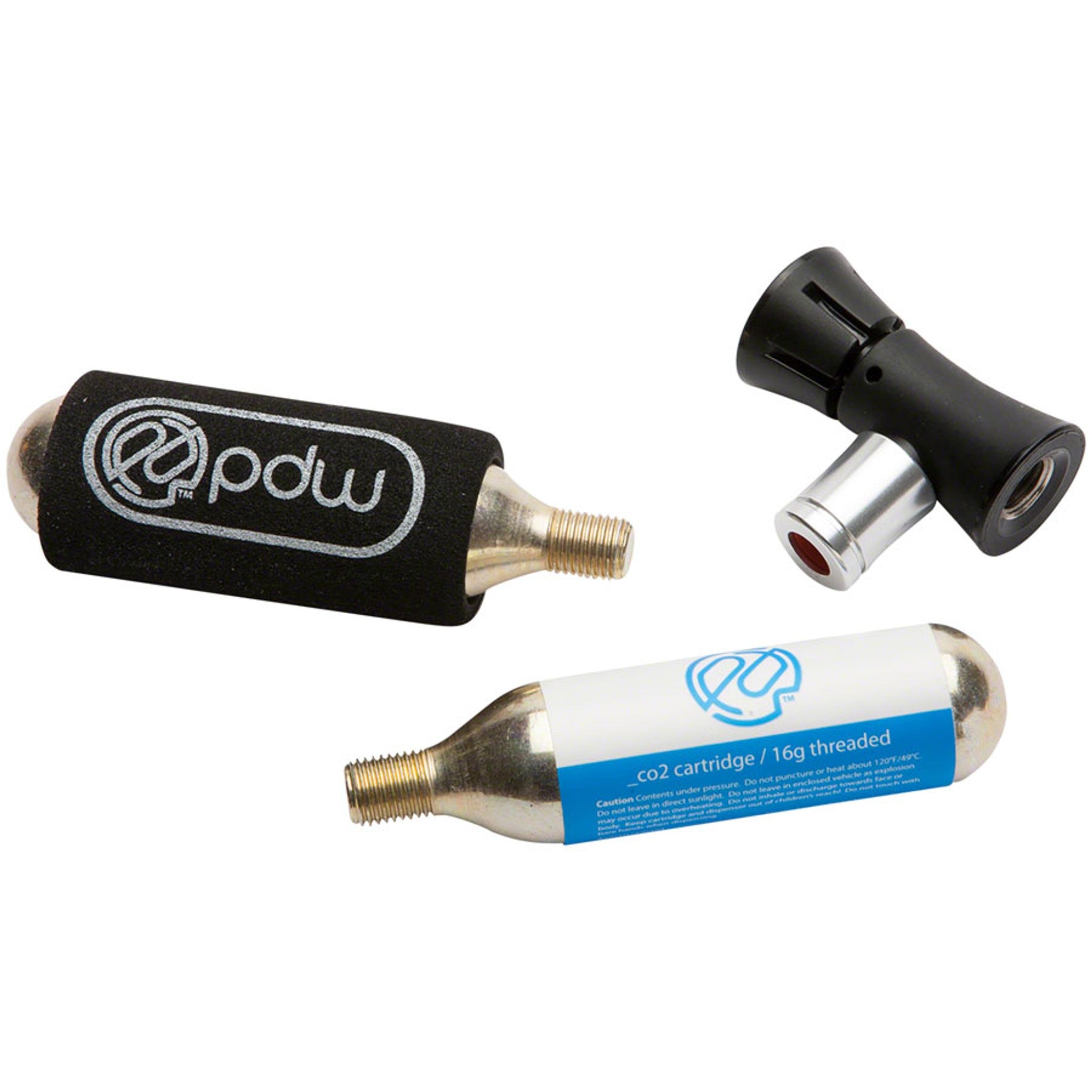 Portland Design Works -It's a CO2 Inflator- CO2 Inflator: Includes Sleeve, and 2 - 16g CO2 Cartridges
