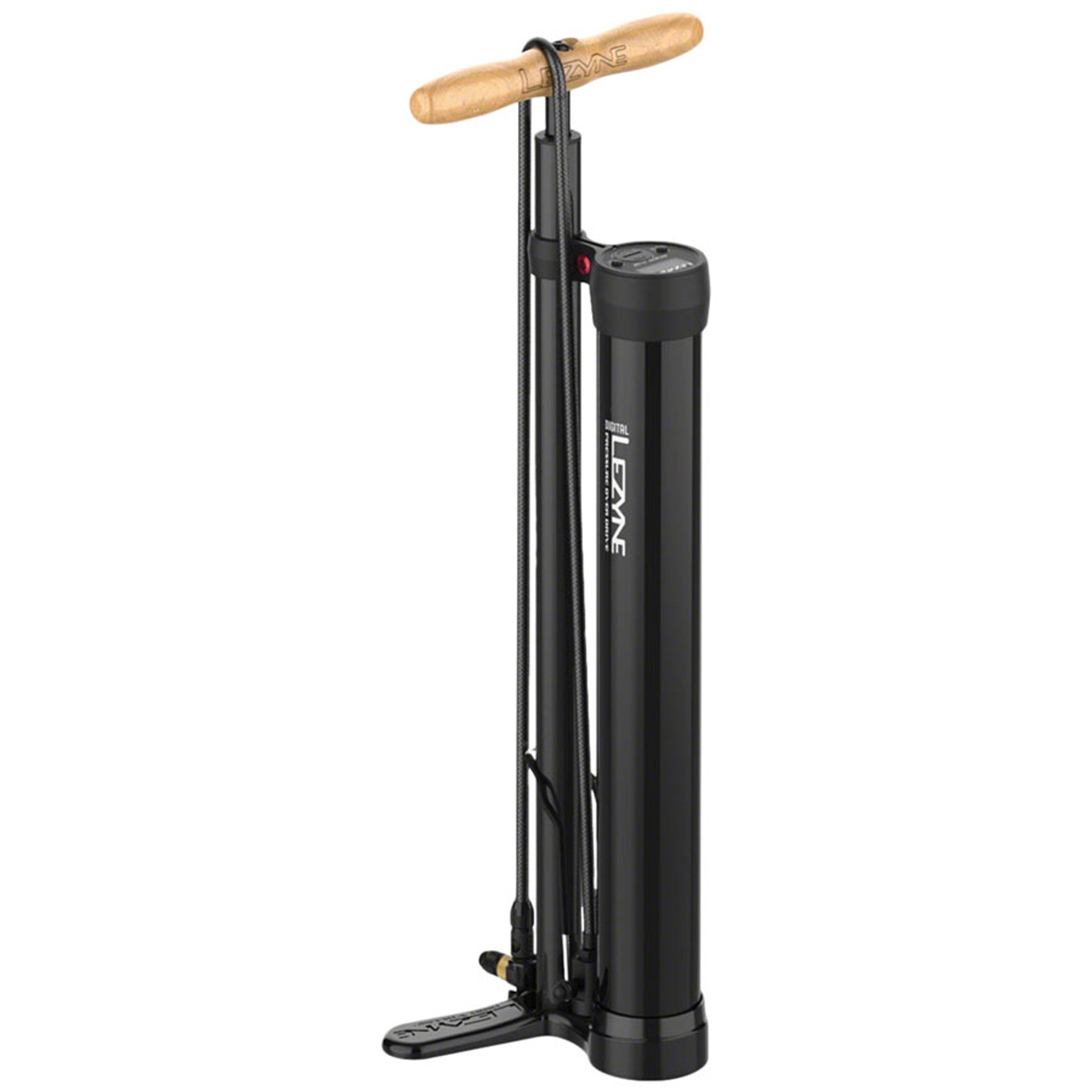 Lezyne Digital Pressure Over Drive: ABS-1 Chuck, Black