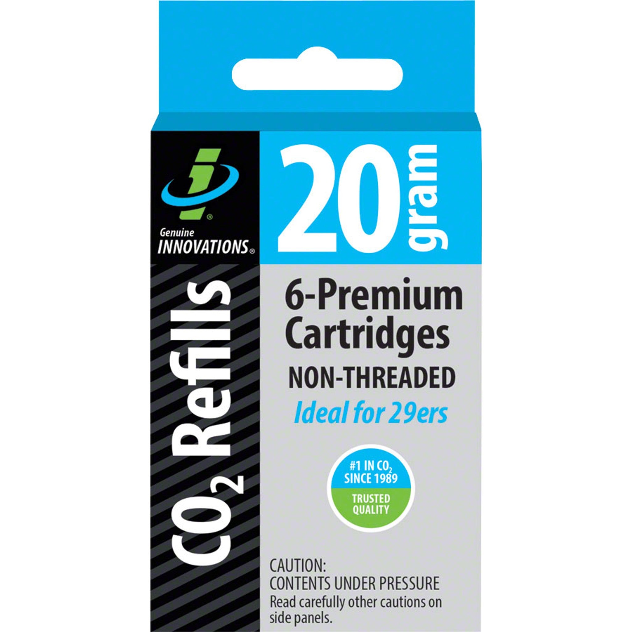 Genuine Innovations 20g Threadless Co2 Cartridges: 6-Pack