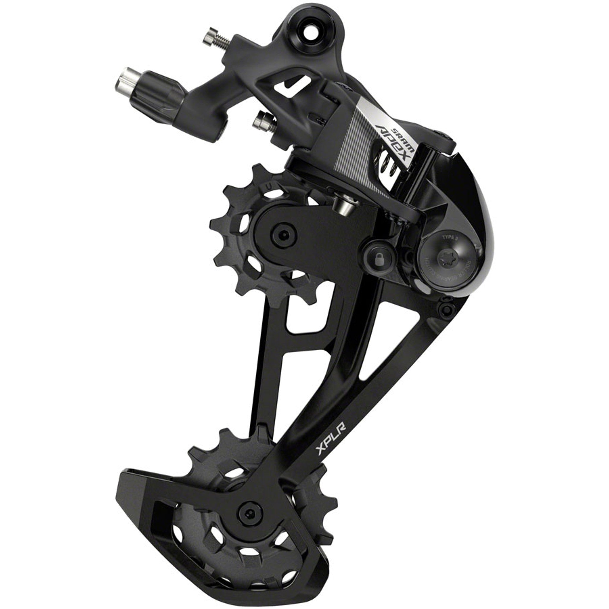 Apex XPLR Rear Derailleur - 12-Speed, Medium Cage, 44t Max, Black, D1