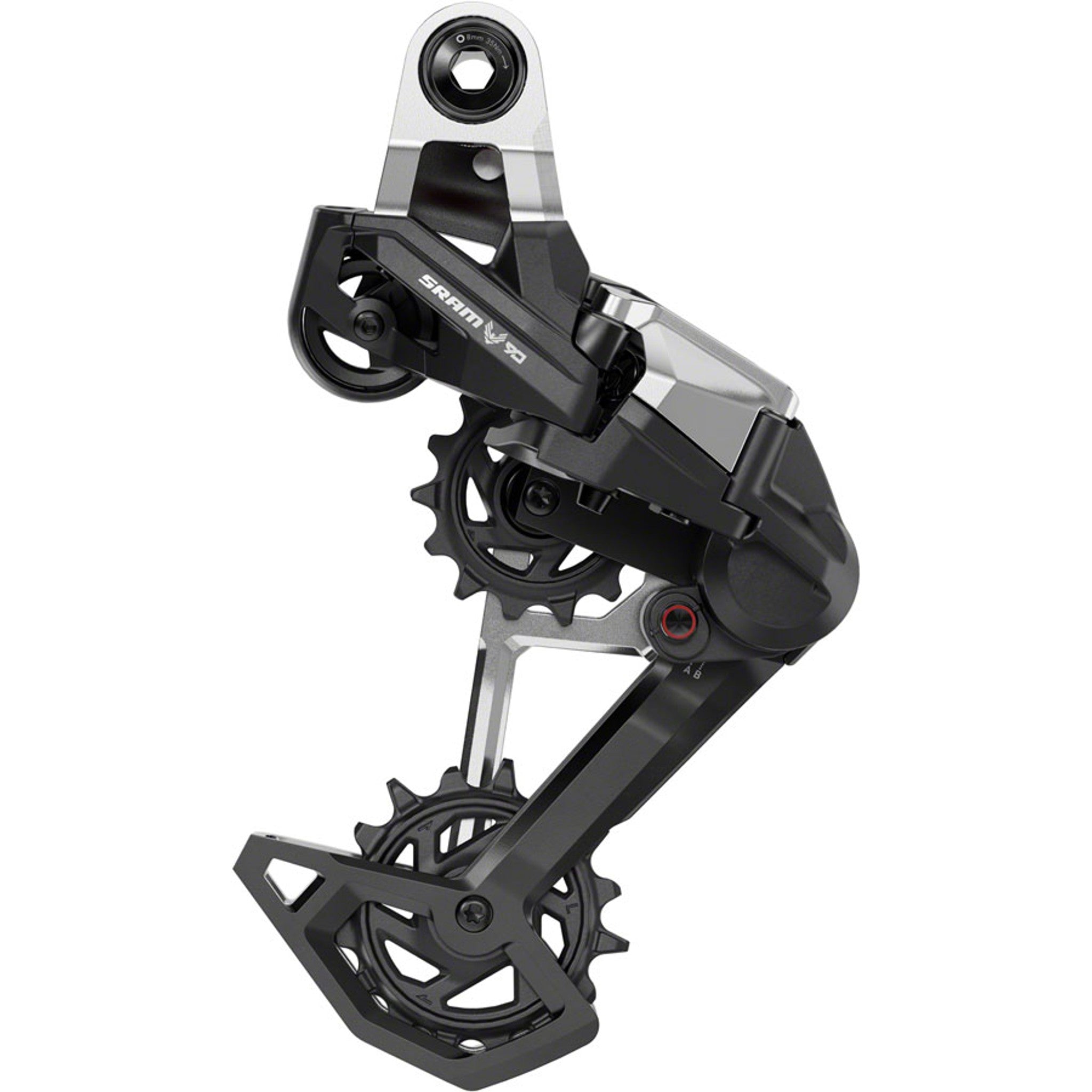 Eagle 90 T-Type Rear Derailleur - 12-Speed, Long Cage, 52t Max, Full Mount, Aluminum Cage, Black/Silver