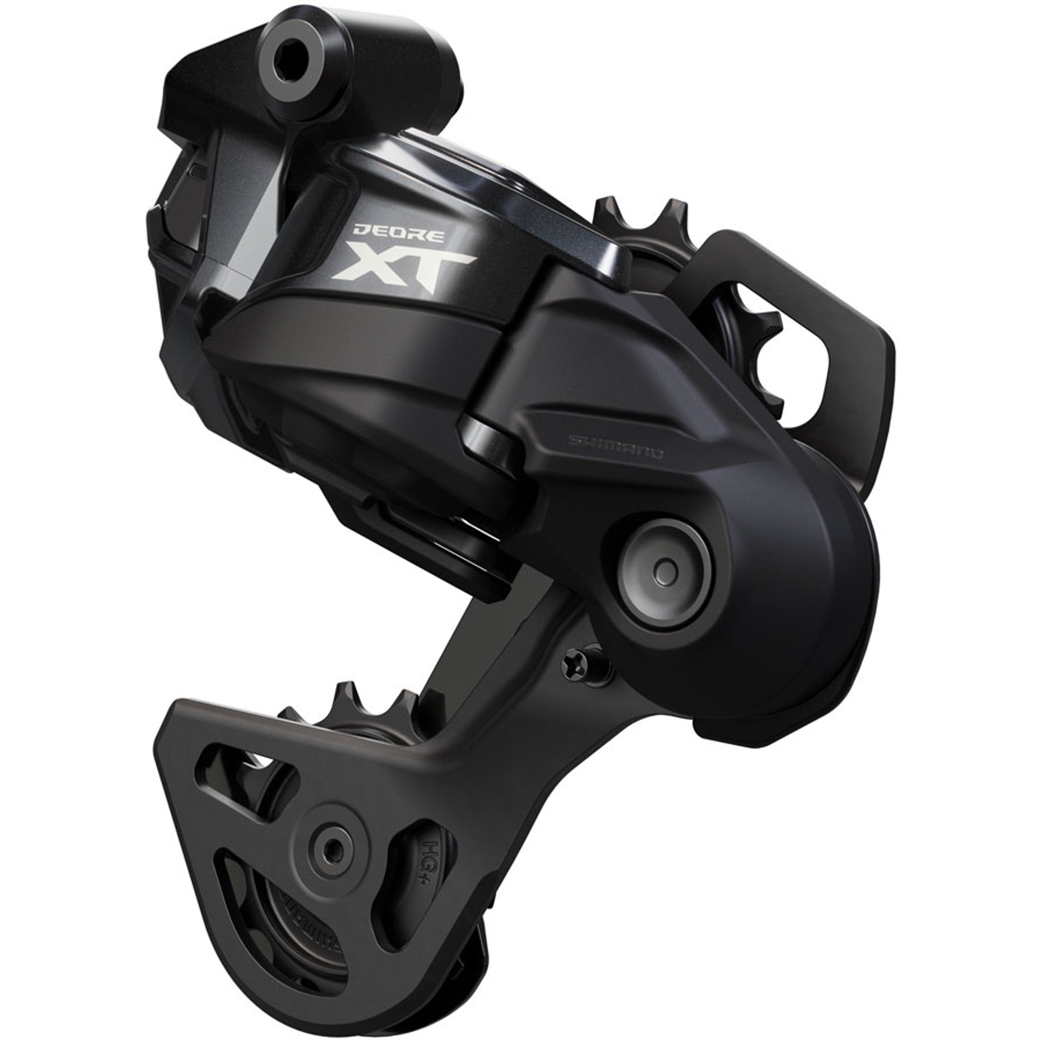 Deore XT RD-M8250-GS Di2 Wireless Rear Derailleur - 12-Speed, Medium Cage, Shadow ES, Black/Gray