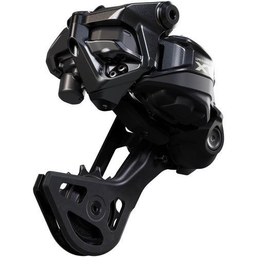 Deore XT RD-M8250-GS Di2 Wireless Rear Derailleur - 12-Speed, Medium Cage, Shadow ES, Black/Gray