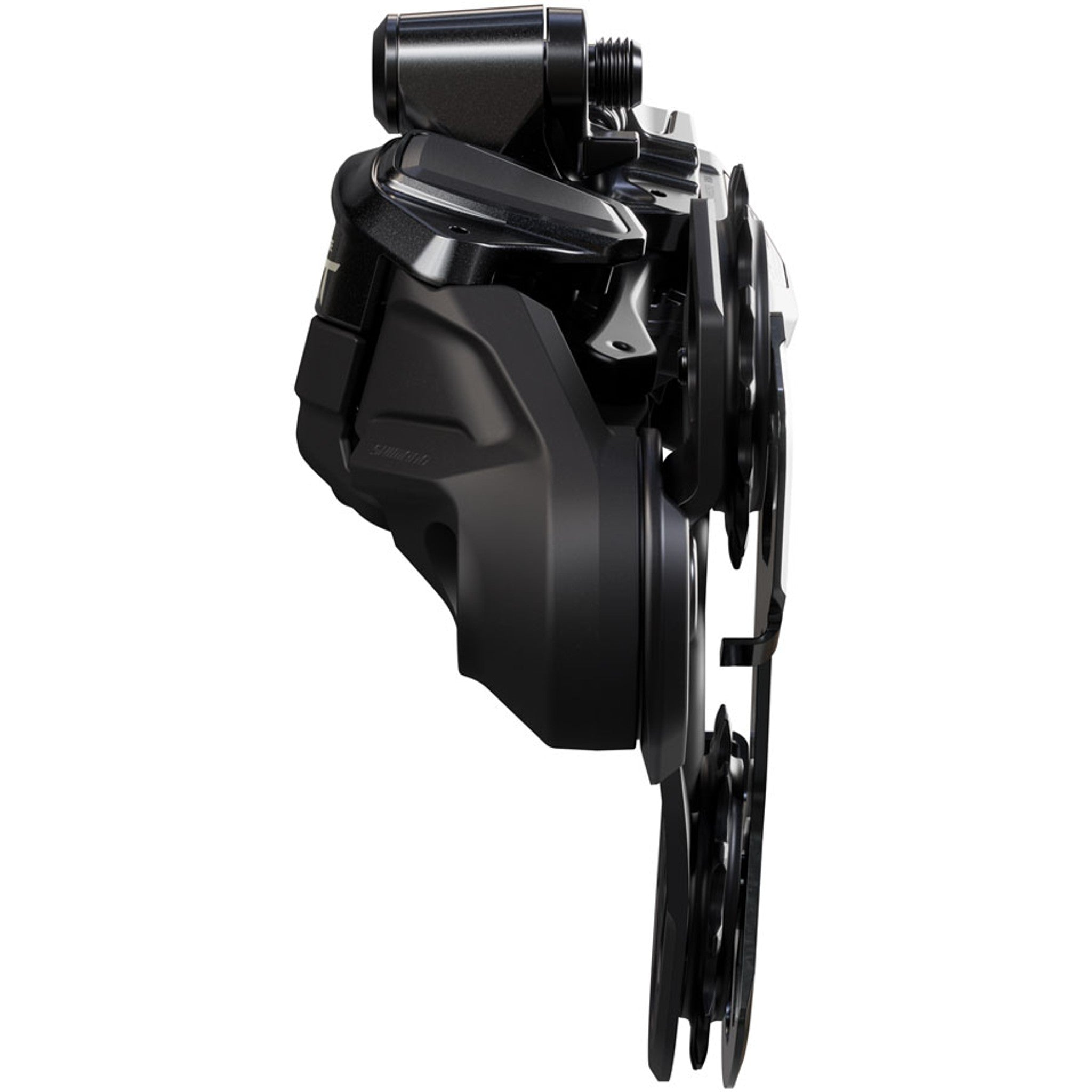 Deore XT RD-M8250-GS Di2 Wireless Rear Derailleur - 12-Speed, Medium Cage, Shadow ES, Black/Gray