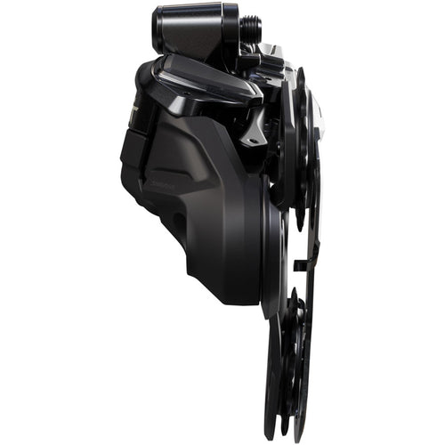 Deore XT RD-M8250-GS Di2 Wireless Rear Derailleur - 12-Speed, Medium Cage, Shadow ES, Black/Gray