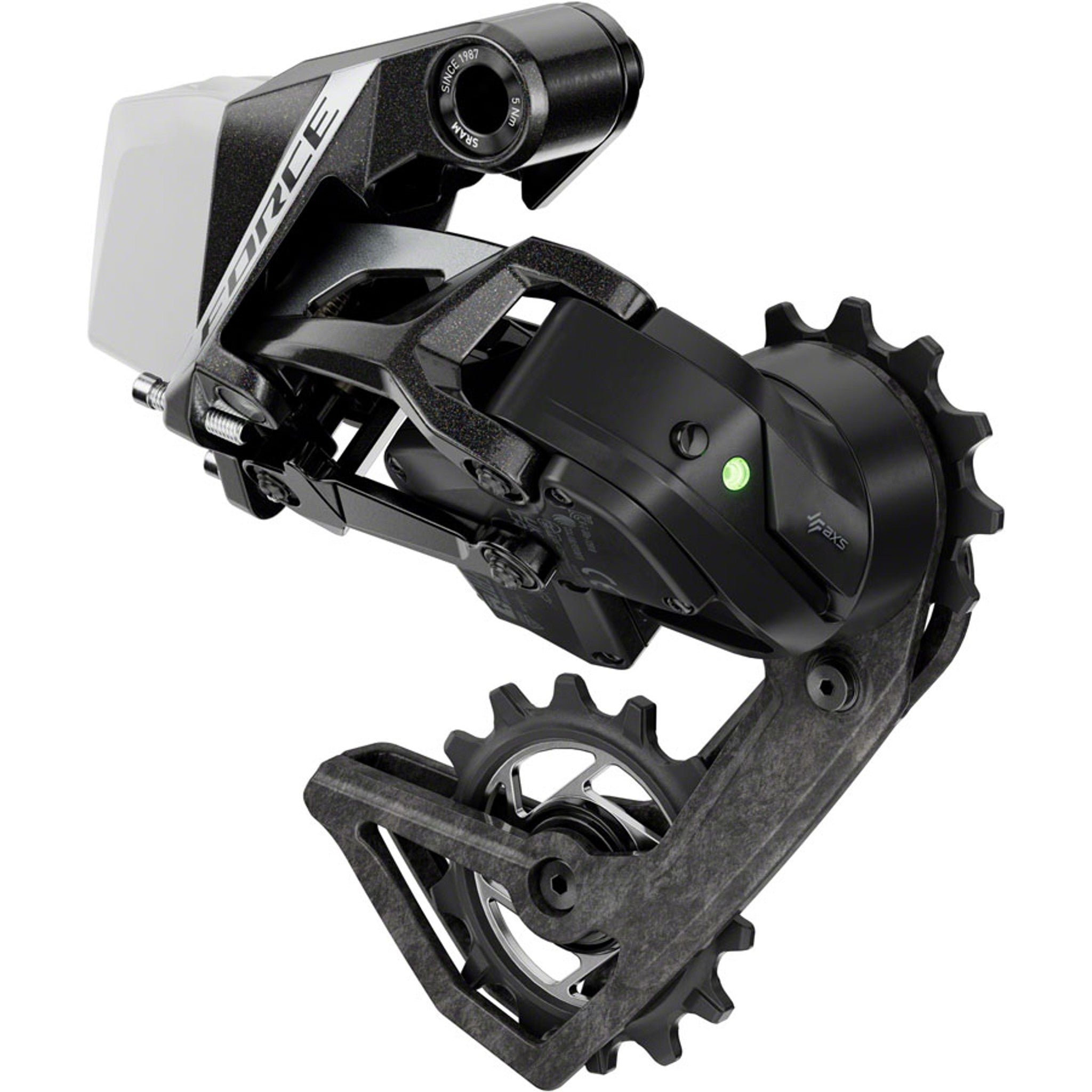 SRAM Force AXS Rear Derailleur - 12-Speed, 36t Max, (Battery Not Included), Carbon Cage, Black, E1