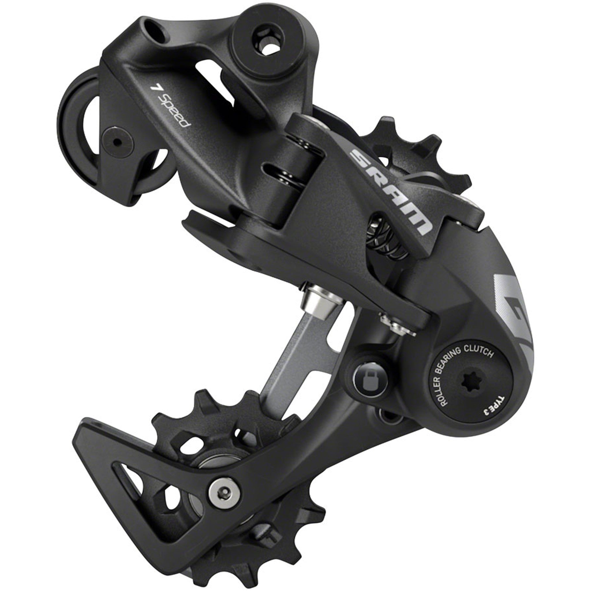 SRAM GX DH Rear Derailleur - 7-Speed, Medium Cage, Black, with Clutch, A3