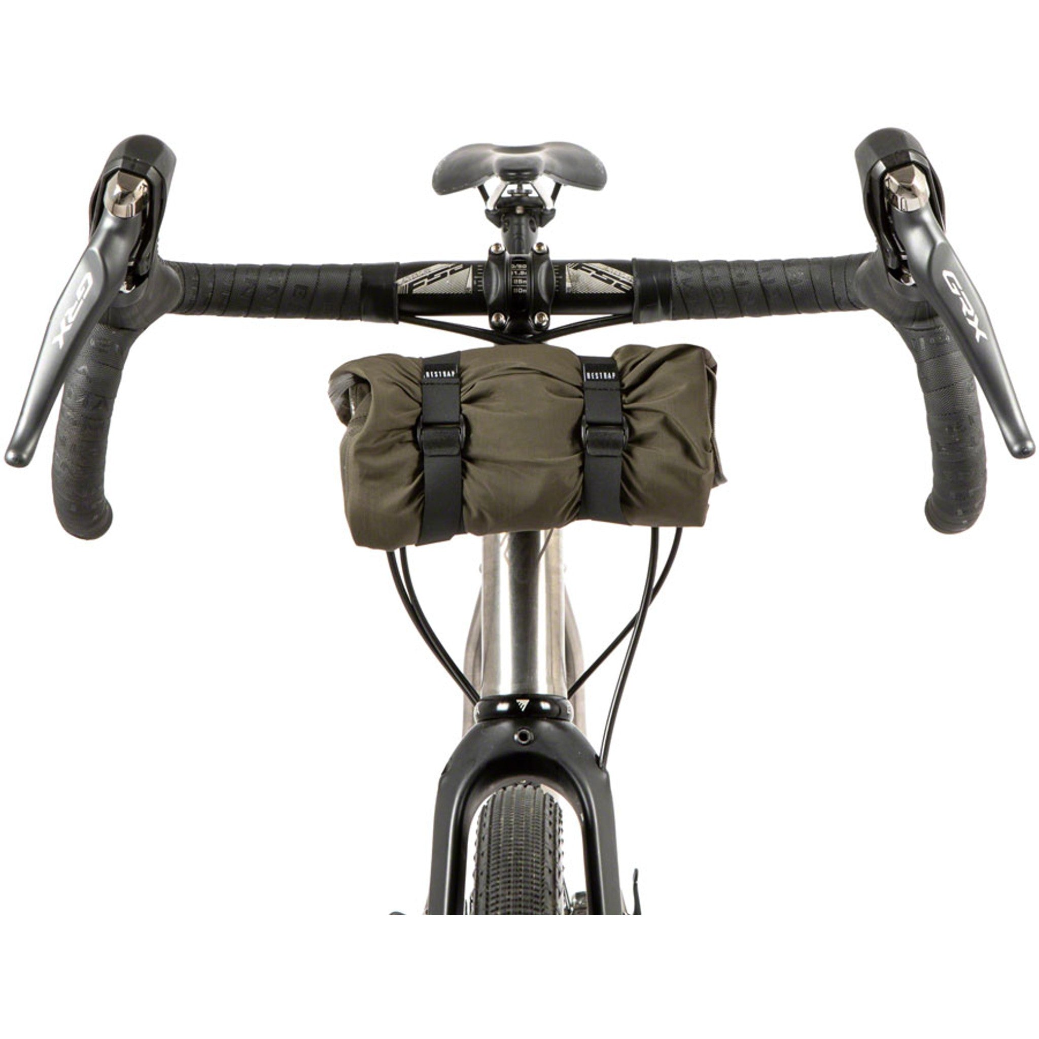 Restrap Bumper Bar Bag/Accessory Mount - Fits 1-1/8" Threadless Steerer Tubes, Black